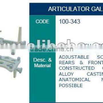 Dental articulator, dental instruments, surgical instruments