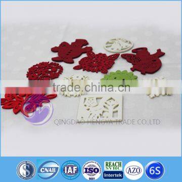  china wholesale Die Cut Laser Cut Felt tea cup coaster
