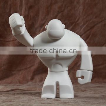 vinyl blank 20cm diy monkey figurine, custom designer action figure for diy