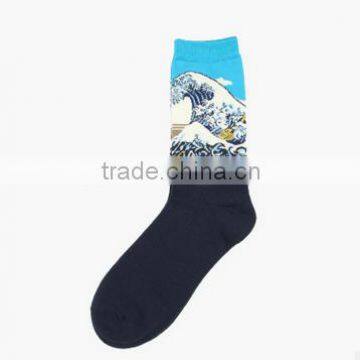 Fashion Women Cotton Art Painting Pattern The Scream Socks