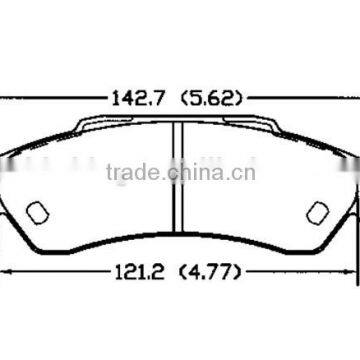 D729 OE18025475 for OLDSMOBILE CHEVROLET ISUZU GMC Disc brake pad