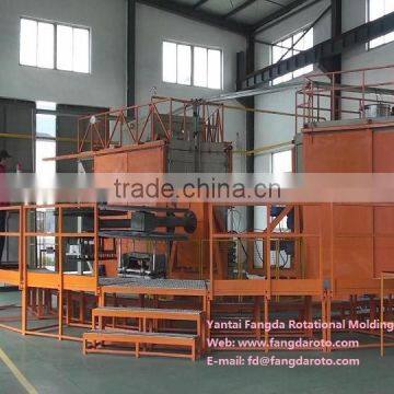 FD3-4100 three arms rotomolding machine, shuttle machine, carousel rotomolding machine