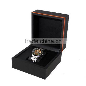 Luxurious Wooden Watch Box/Black Paper Watch Box for Single Watch photo-2