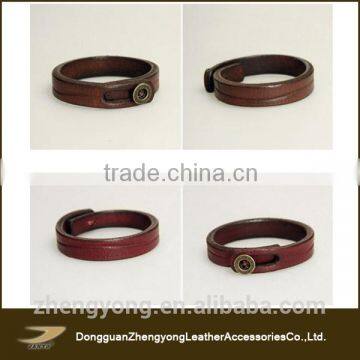 Hot sale leather bracelet unisex bangles for wholesale