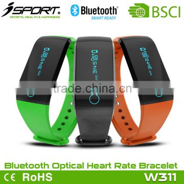 OLED Smart Bluetooth Optical Watch Phone Heart Rate Monitor with Vibration