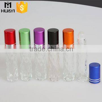 7ml glass perfume roll on bottle with glass roll ball and aluminium cap