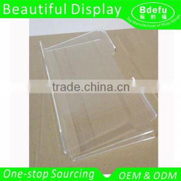 Transparent Acrylic Display Rack Shoes Holder for Slatwall