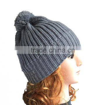 Knitting Ivory Color Bluetooth Beanie Hat with Headphone