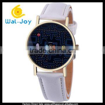 WJ-5391 vintage sudoku game face trendy personality fancy student charming watch