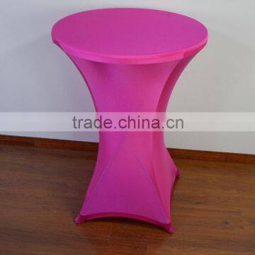High quality plum cocktail table cover/table cloth for bar