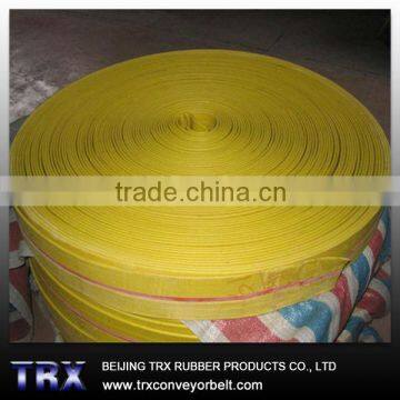 Reinforcing material flat rubber belt