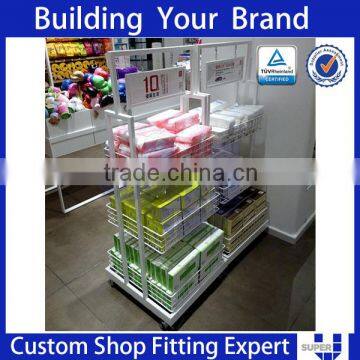 wire wall shelf retail equipment with hanging metal bracket
