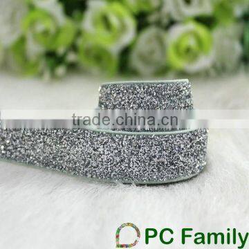 Wholesale Polyester Velvet Glitter Ribbon