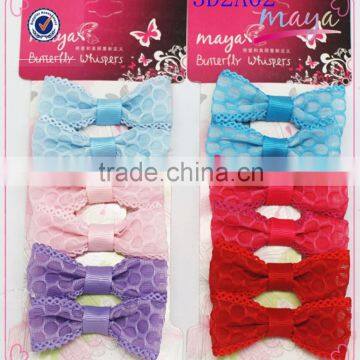 Colorful hair bows with net set(approved by BV)