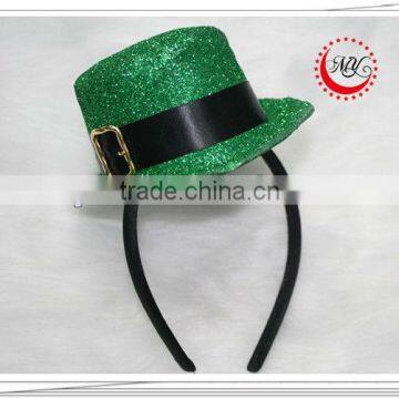 Fashion green hat hair bands for girls