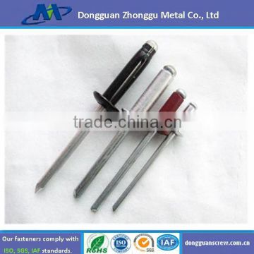 GB12618 stainless steel zinc plate mushroom head break mandrel blind rivets