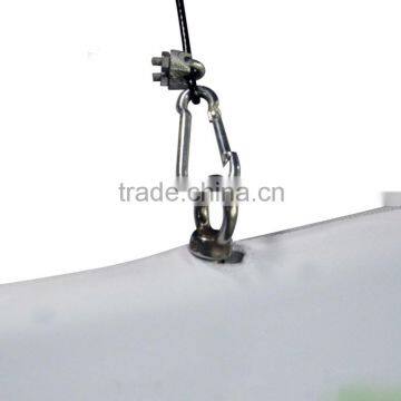 14ft Ceiling Banner Display Trade Show Triangular Hanging Sign (Single Sided Graphic) photo-3