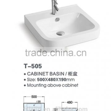 LELIN ceramic cabinet basin bathroom vanities top bathroom basin LT-134