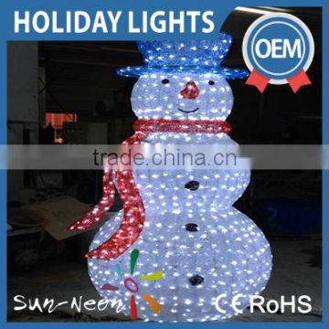 Led Light Acrylic Snowman 3D led Christmas light snowman