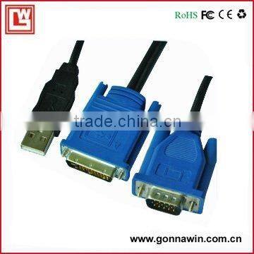 DVI TO VGA USB Cable for Projector