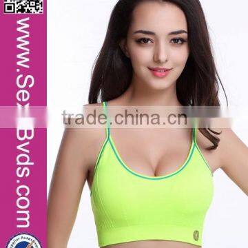 In-Stock Items Lemon Green Women' Athletic Bra Sport in Bulk