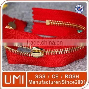 Manufacturer Double sliders Garment Acessories Metal Brass Zippers                        
                                                Quality Choice