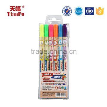 Water erase 6 color painting non-toxic window marker