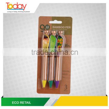 ECOZONE STAPLES Factory Eco-green promotional ball-point pen