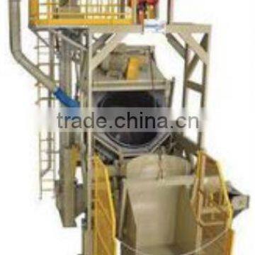 Full automatic tilting drum shot blasting machine