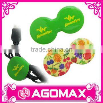 Special offer functional colorful plastic earphone tie organizer