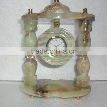 Pillar Shaped Onyx CLock