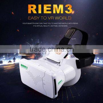 RITECHIII head Mount Updated version RIEM 3 VR Virtual Reality 3D Glasses Magnet Google Cardboard for 3.5-6 inch