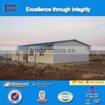 China alibaba china supplier Temporary galvanized structure cheap sandwich panel prefab homes for sale