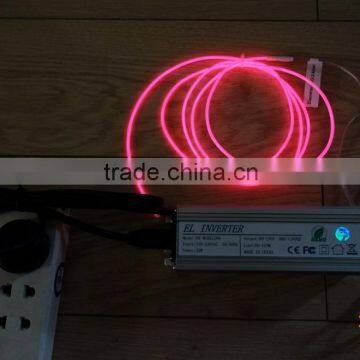 AC110V-240V 90M-120M INVERTER High luminance"Polar light 3"2.6mm Pink EL WIRE