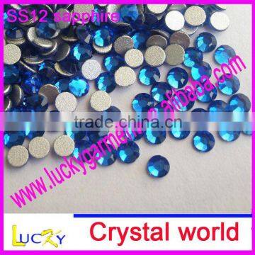 flat back rhinestone DIY nailart decoration crystal ss12 sapphire