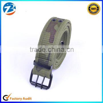 3.8cm Two Holes Camouflage Cotton Tape Durable Cheap Fabric Belt