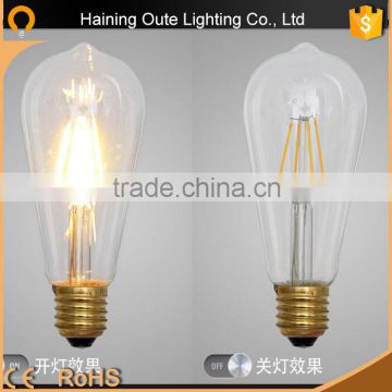 Retro industry style filament led edison bulb ST64 2w/4w/6w/8w