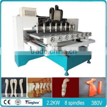 8 station solid wood engraving machine rotary