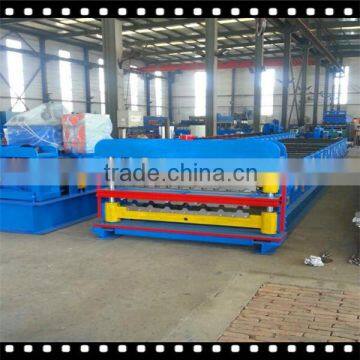 0.25-0.8mm thickness IBR and corrugated double layer sheet roof panel roll forming machines