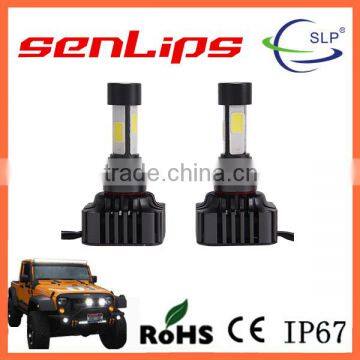 4P!!!12-24V 360 Degrees H4 COB CHIP led headlight for all Vehicles