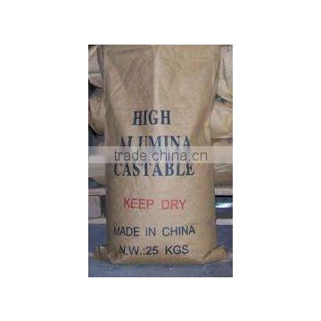 Refractory Castable material with 25kg per bag made in China