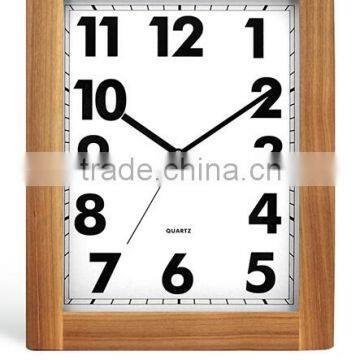Rectangled Oak Wooden Wall Clock Decoration Items photo-3