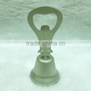 Paris metal dinner bell with bottle opener