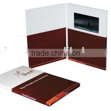 2015 HOT selling 4.3 inch LCD video book ,Lcd Video Book Tft Video Greeting Card,480x272,128MB memory