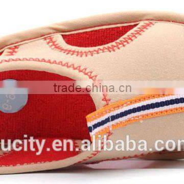 2014 New Designs Flat Fabric Baby Barefoor Sandals
