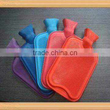 2015 NEW Fashion Particular BS Double or Single Ribbed Nature Rubber Hot Water Bag Color
