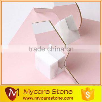 Carrara White Marble Italian Carrara Marble Mirror Base photo-2