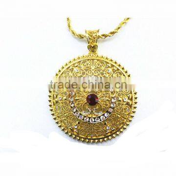 islam allah necklace pendant light weight diamond necklace set