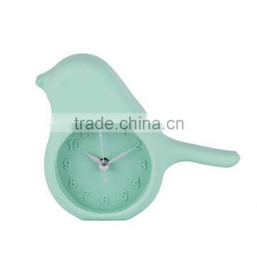 2016 Hot sale bird shape silicon clock