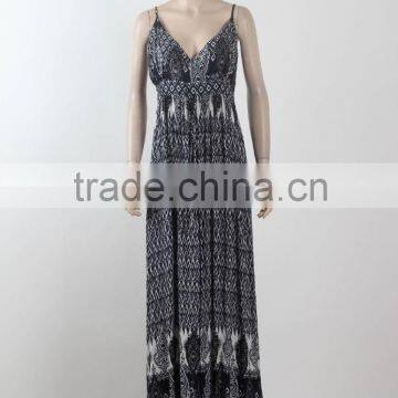 Fashion Chiffon Maxi Dress Wholesale Cheap Spaghetti Plus Size Maxi Dress